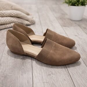 Eileen Fisher Hilly suede d'Orsay pumps beige/taupe
